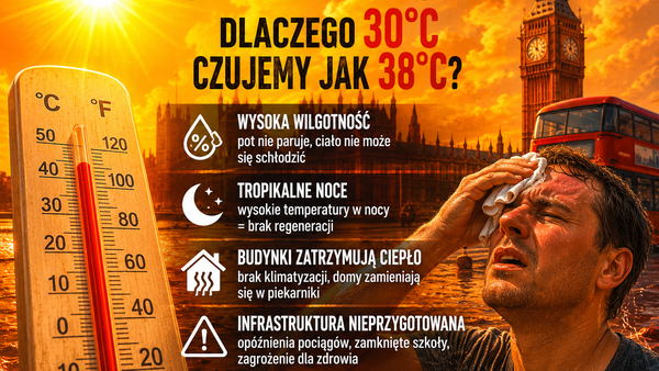 Dlaczego 30°C w Wielkiej Brytanii potrafi wykończyć bardziej niż 35°C w Hiszpanii?