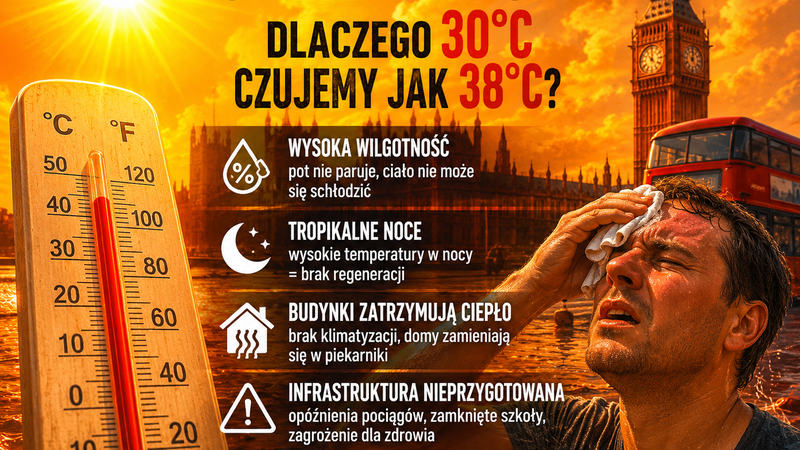Dlaczego 30°C w Wielkiej Brytanii potrafi wykończyć bardziej niż 35°C w Hiszpanii?
