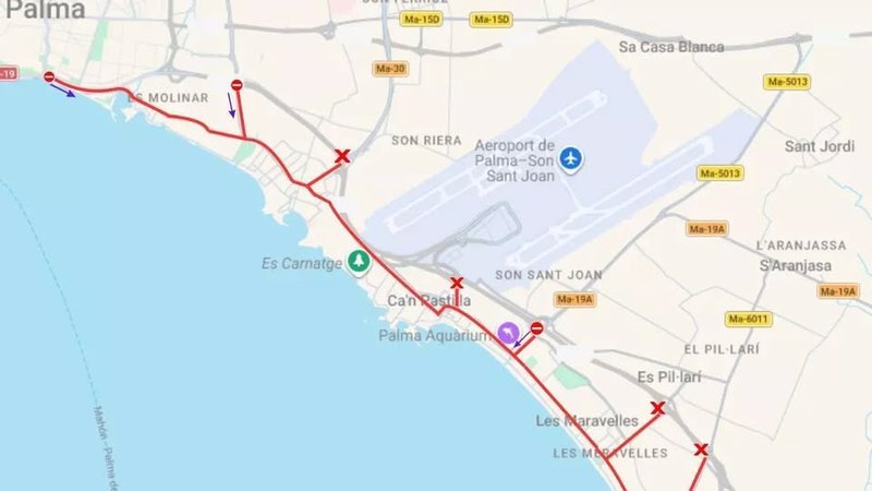 12 sierpnia Playa de Palma z ograniczonym dostępem